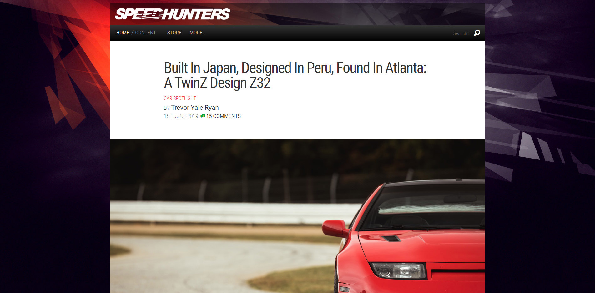 TwinZ Design Speedhunters article history 300ZX